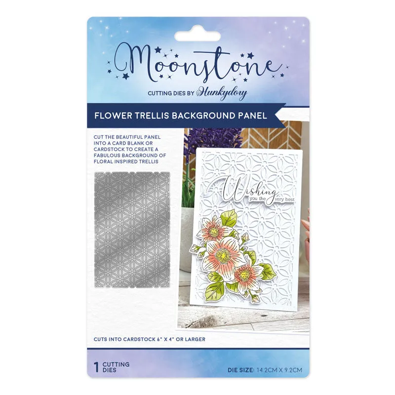 Moonstone Dies - Flower Trellis Background Panel