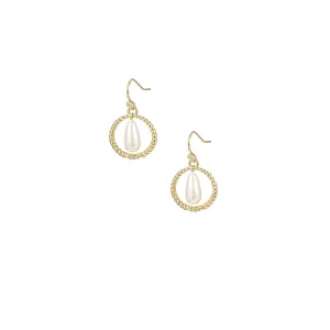 Natalie Wood Sea Breeze Pearl Earring- Gold