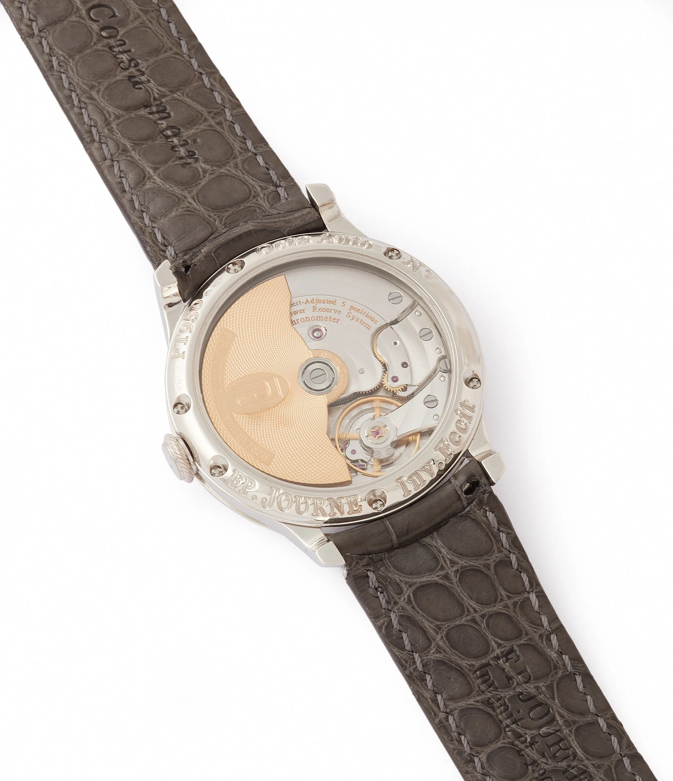 Octa Lune | Brass Movement | 38mm | Platinum