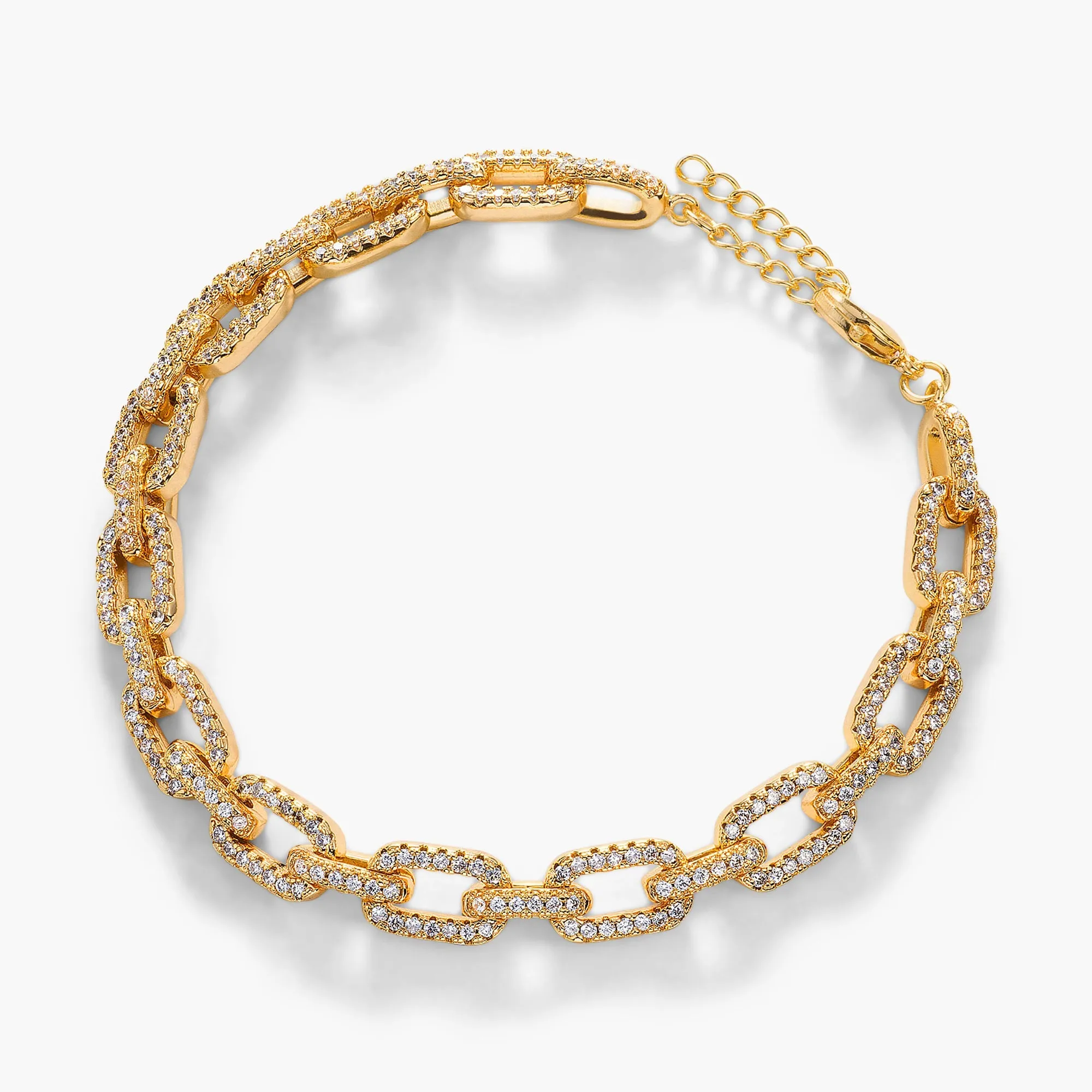 Pavé Chain Link Bracelet