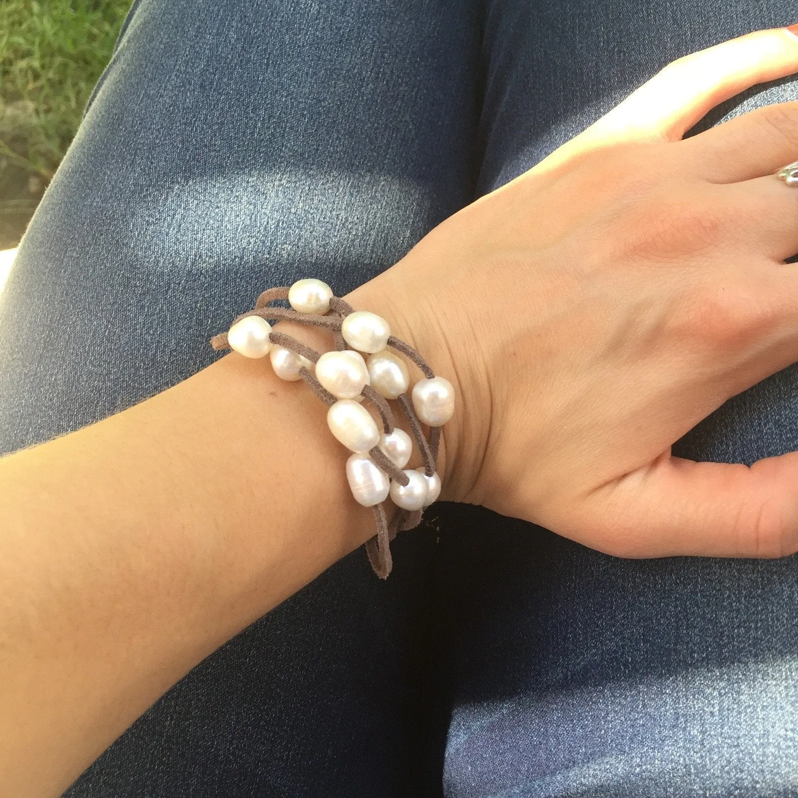 Pearl Cluster Bracelet