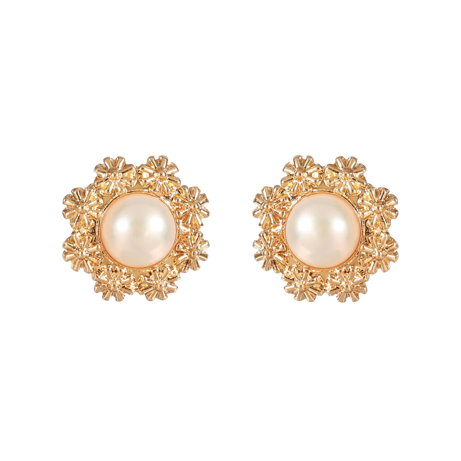 Pearl Stud Earrings Design Elegant