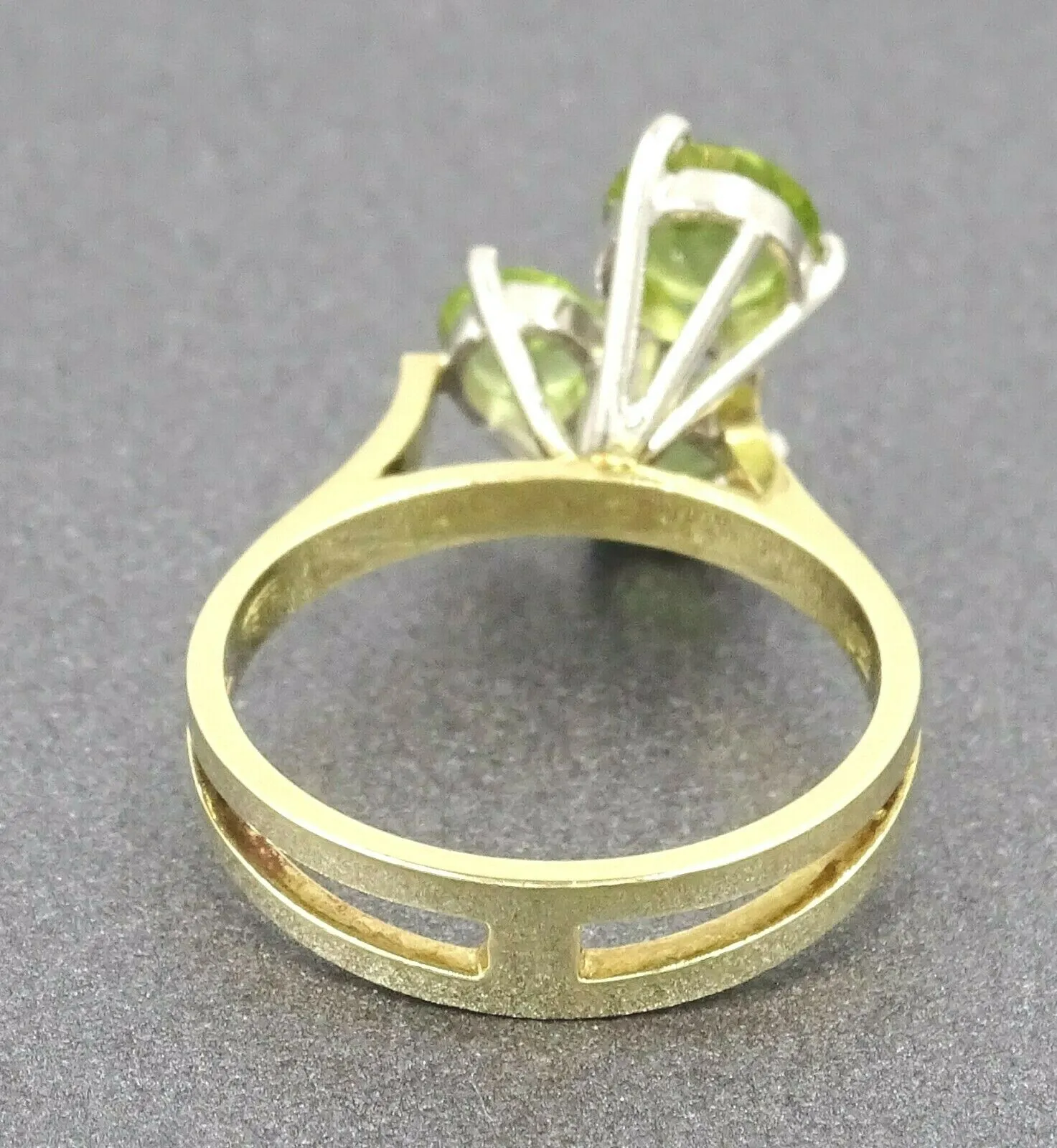 Peridot 18ct Yellow & White Gold Ring