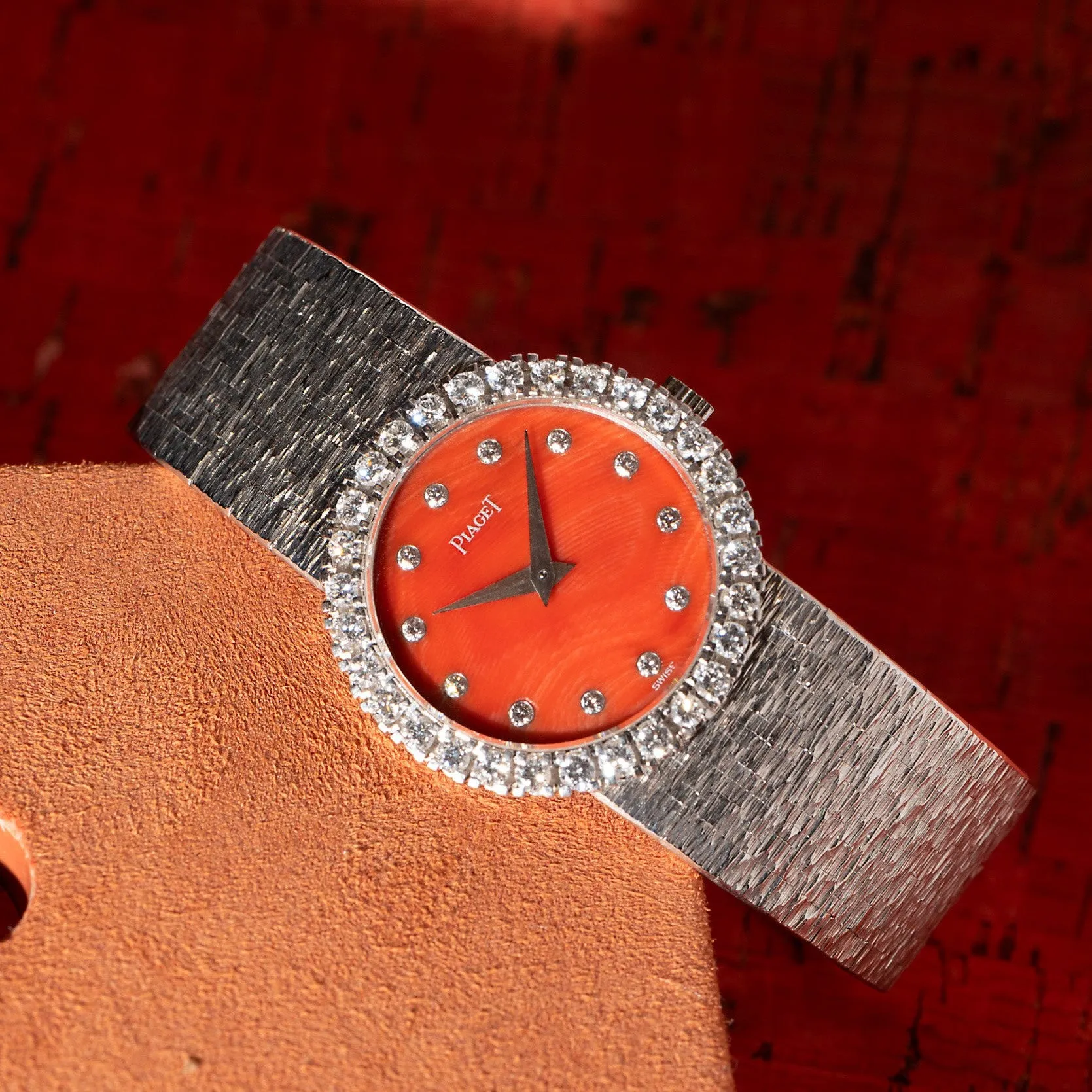 Piaget White Gold 'Coral' Dress Watch