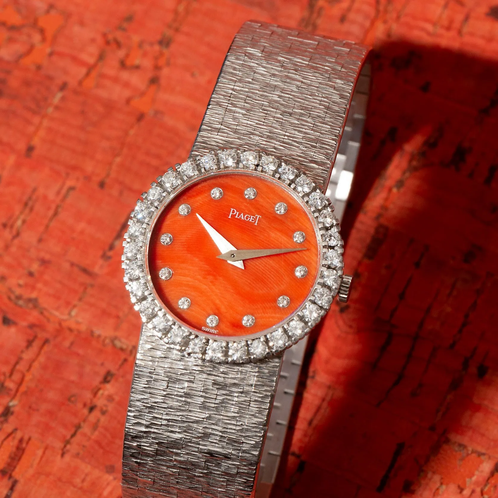 Piaget White Gold 'Coral' Dress Watch