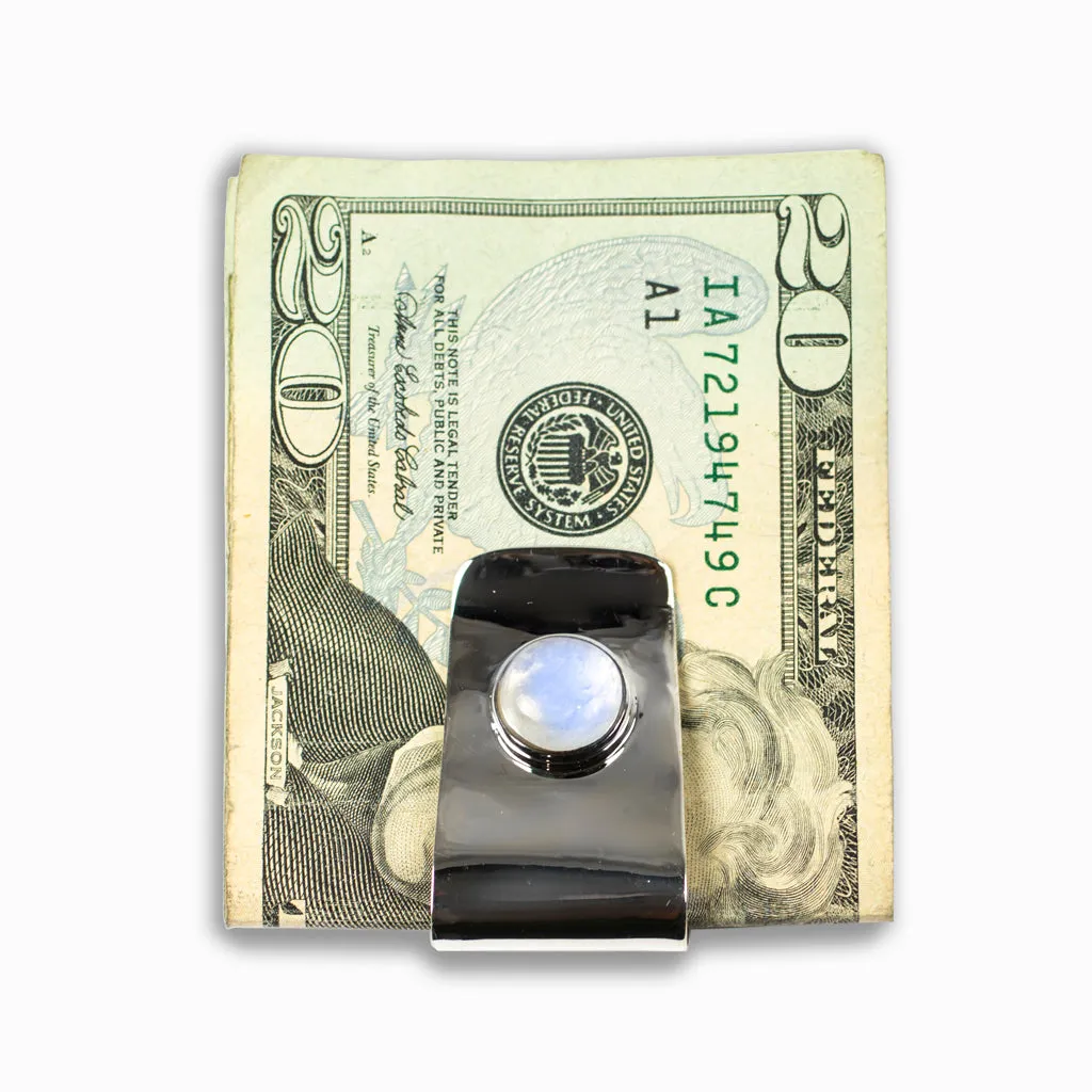 Rainbow Moonstone Money Clip