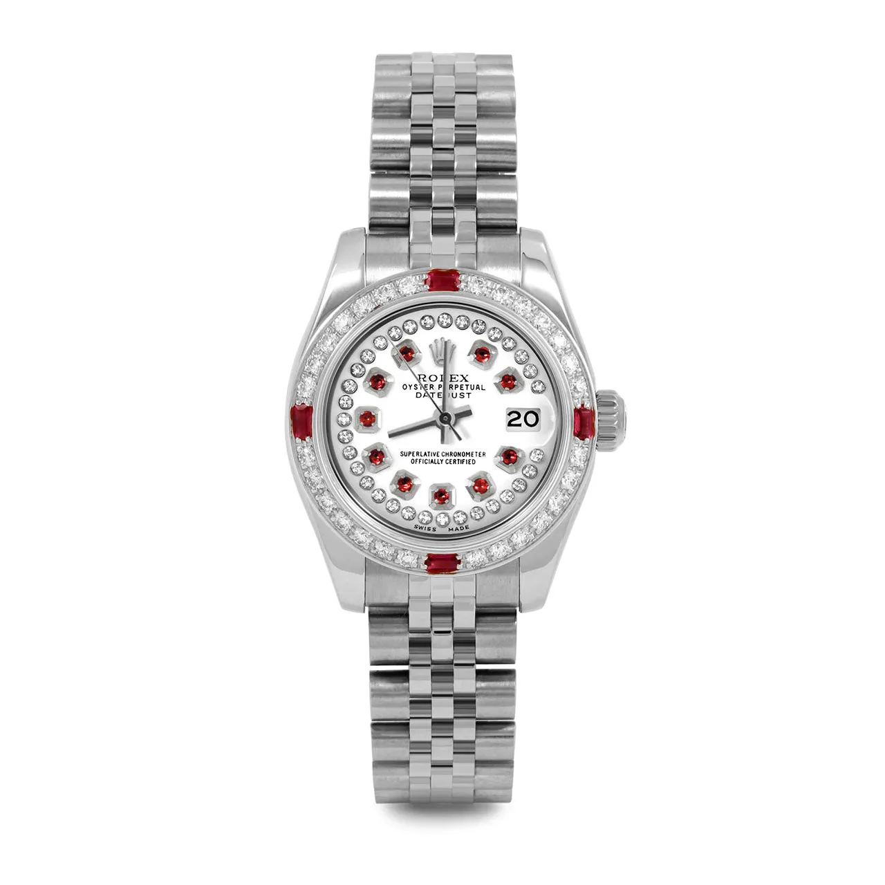 Rolex Datejust 26mm | 179174-WHT-STRR-4RBY-JBL