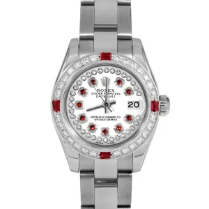 Rolex Datejust 26mm | 179174-WHT-STRR-4RBY-OYS