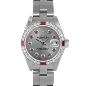 Rolex Datejust 26mm | 69174-SLT-RBY-AM-4RBY-OYS