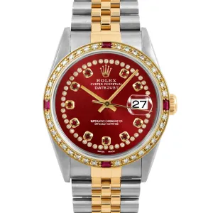 Rolex Datejust 36mm | 16233-RED-STRR-4RBY-JBL