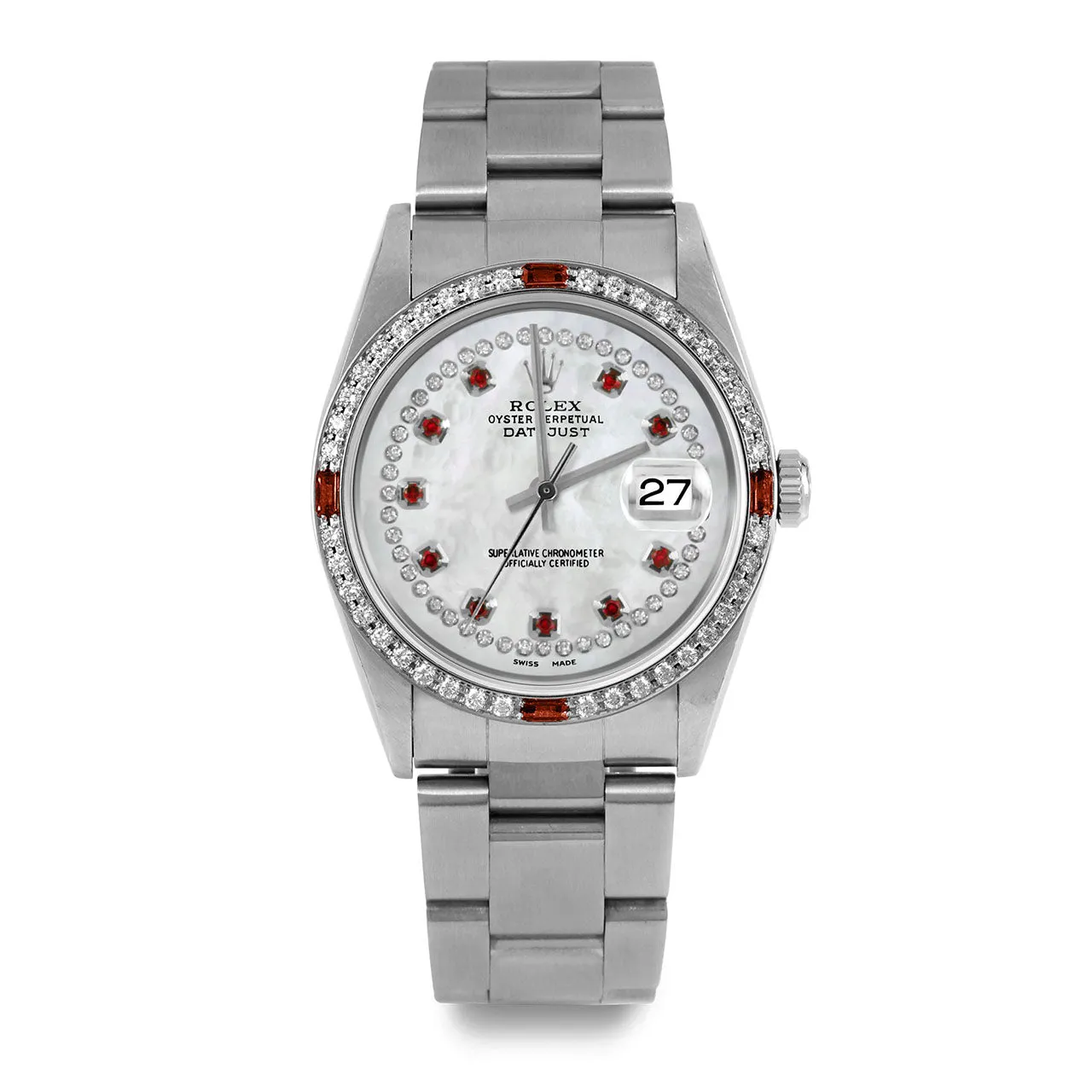 Rolex Datejust 36mm | 16234-WMOP-STRR-4RBY-OYS