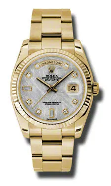 Rolex - Day-Date President Yellow Gold - Fluted Bezel