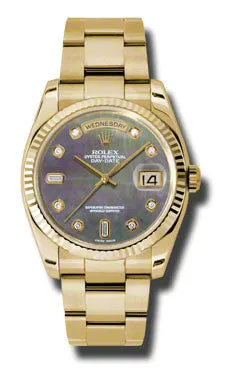 Rolex - Day-Date President Yellow Gold - Fluted Bezel