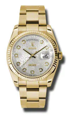 Rolex - Day-Date President Yellow Gold - Fluted Bezel