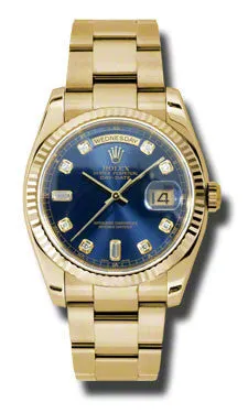 Rolex - Day-Date President Yellow Gold - Fluted Bezel