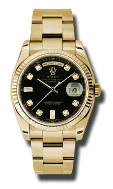 Rolex - Day-Date President Yellow Gold - Fluted Bezel