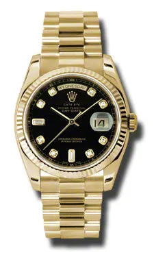 Rolex - Day-Date President Yellow Gold - Fluted Bezel