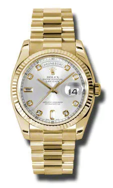 Rolex - Day-Date President Yellow Gold - Fluted Bezel