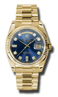 Rolex - Day-Date President Yellow Gold - Fluted Bezel