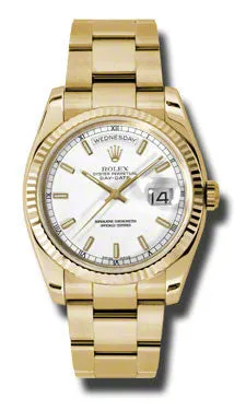 Rolex - Day-Date President Yellow Gold - Fluted Bezel