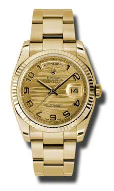 Rolex - Day-Date President Yellow Gold - Fluted Bezel