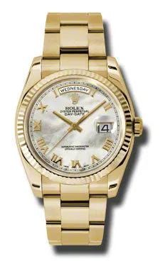 Rolex - Day-Date President Yellow Gold - Fluted Bezel