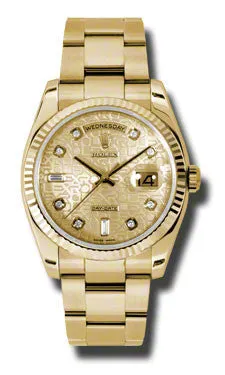 Rolex - Day-Date President Yellow Gold - Fluted Bezel