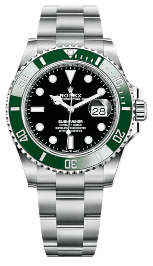 Rolex Submariner Stainless Steel "The Starbucks" - "Kermit" Black and Green Bezel (Ref#126610LV)