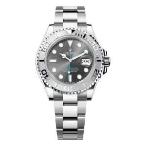 Rolex Yacht Master 40mm 126622-001 Dark Rhodium Dial, Oystersteel and Platinum Bezel, Worn