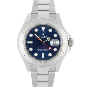 Rolex Yacht-Master Stainless Steel Platinum Bezel Blue 40mm 126622 Oyster Watch