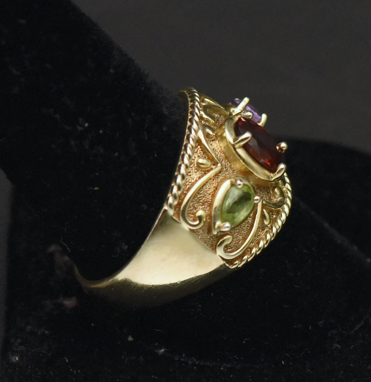 Ross-Simons - Vintage Vermeil Gemstone Ring - Size 10