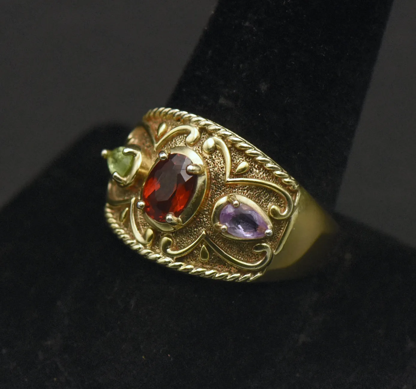 Ross-Simons - Vintage Vermeil Gemstone Ring - Size 10