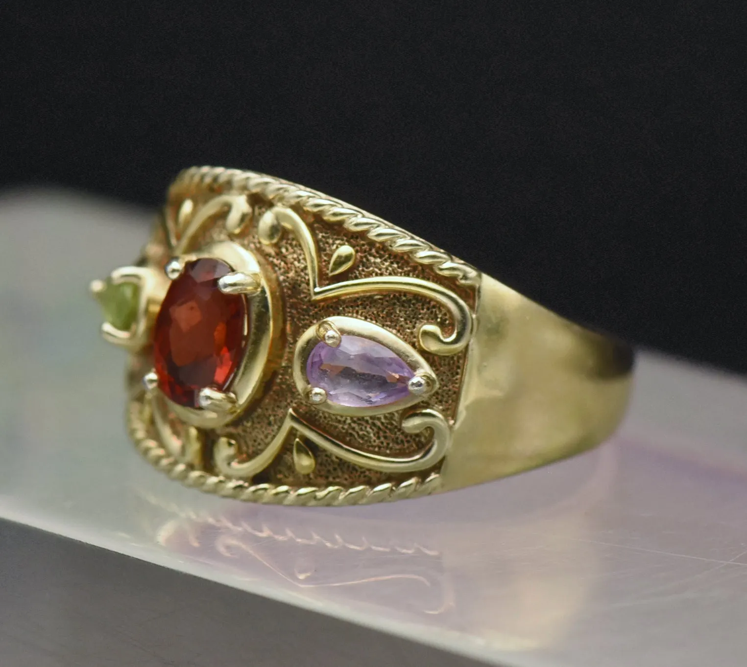 Ross-Simons - Vintage Vermeil Gemstone Ring - Size 10