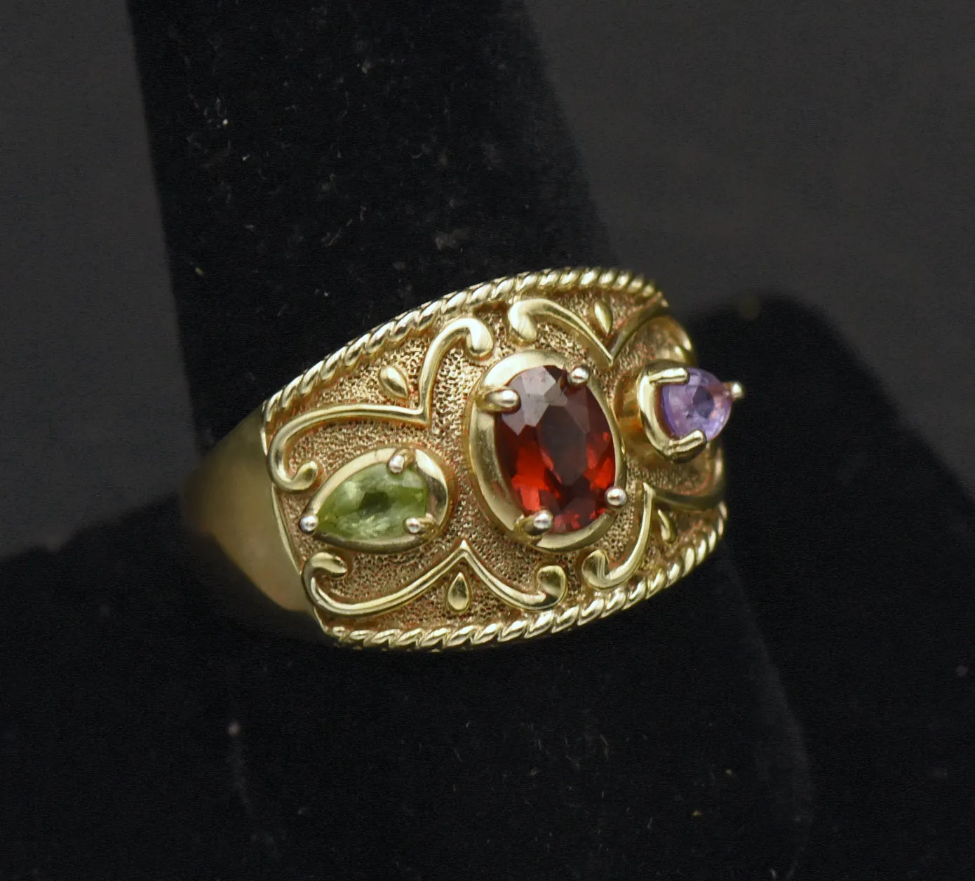 Ross-Simons - Vintage Vermeil Gemstone Ring - Size 10