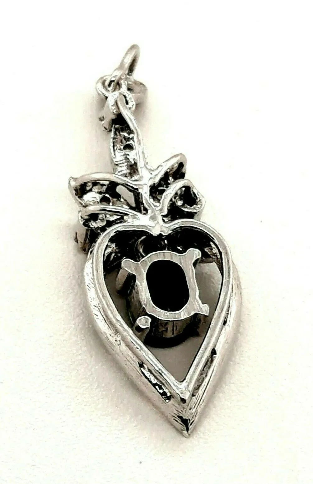 Sapphire & Spinel Sterling Silver Pendant