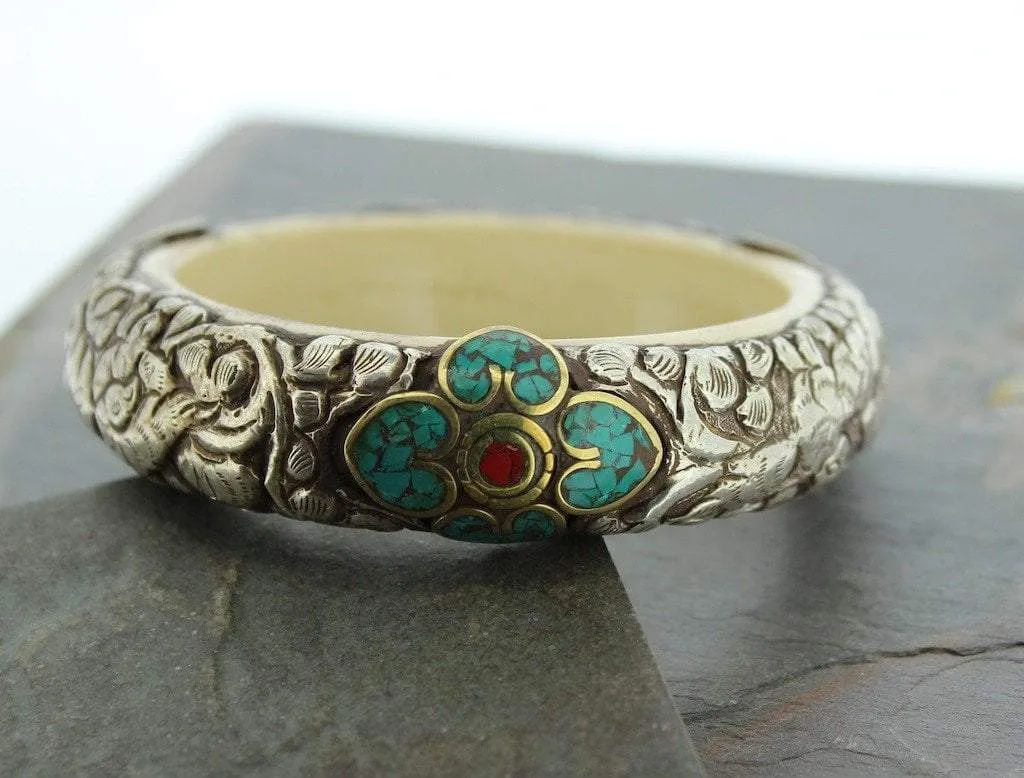 Silver and Turquoise Cuff Bracelet