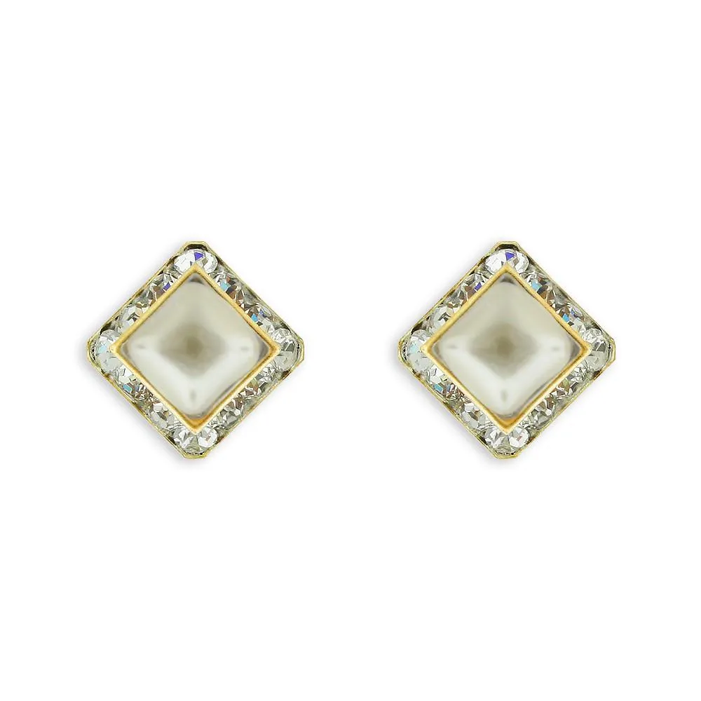 Square Pearl Earrings