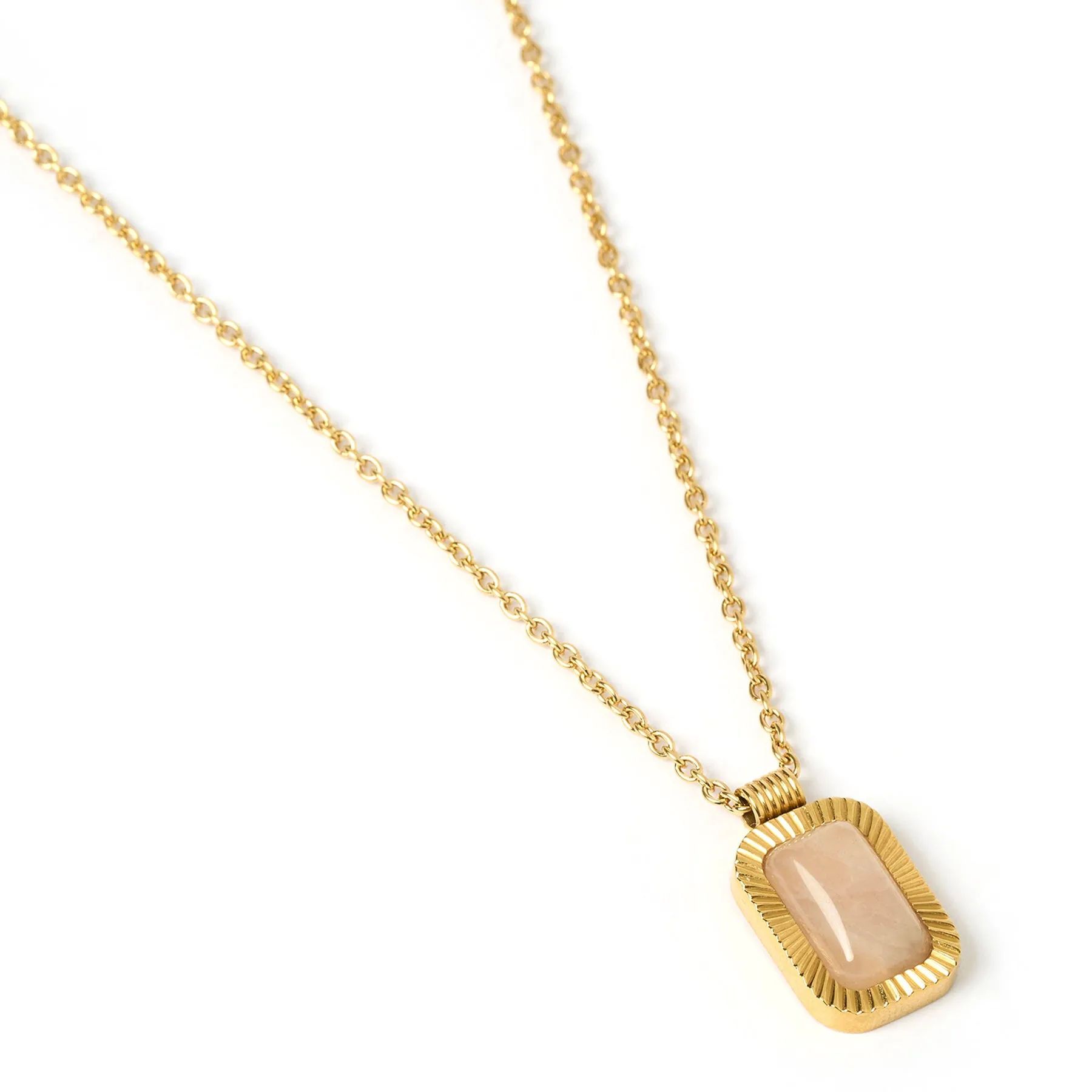 Teo Gold Necklace - Rose