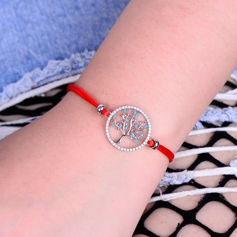 Tree of Life String Bracelet Lucky Charm Rope Bracelet