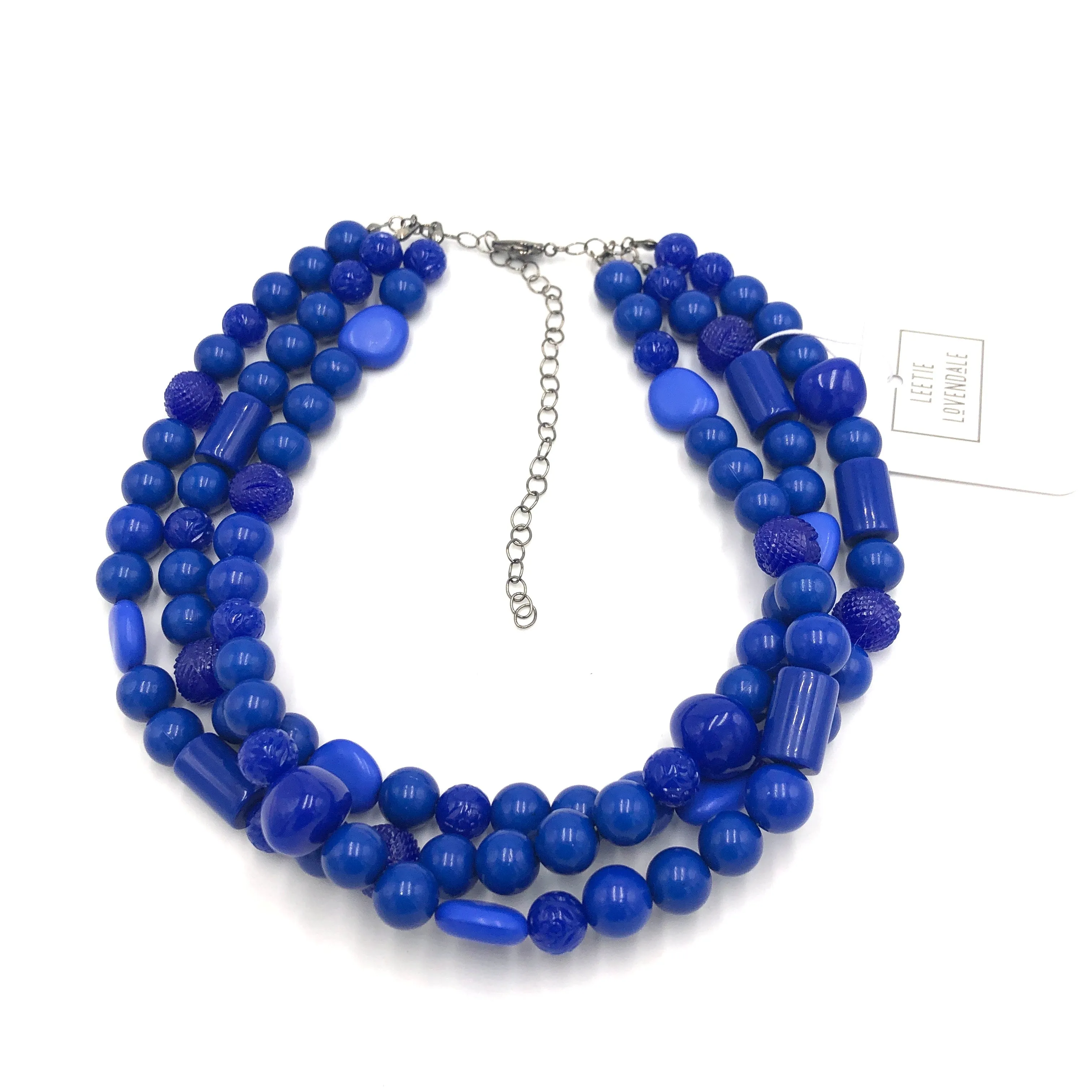 True Blue Knotted Morgan Necklace