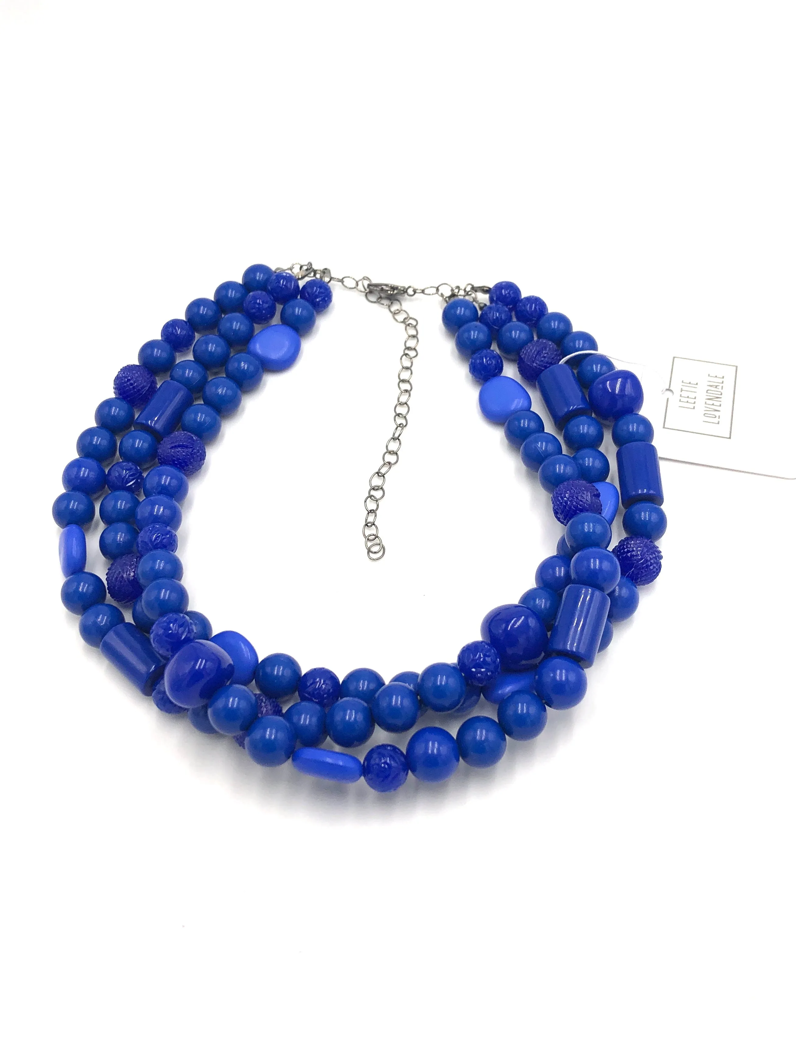 True Blue Knotted Morgan Necklace