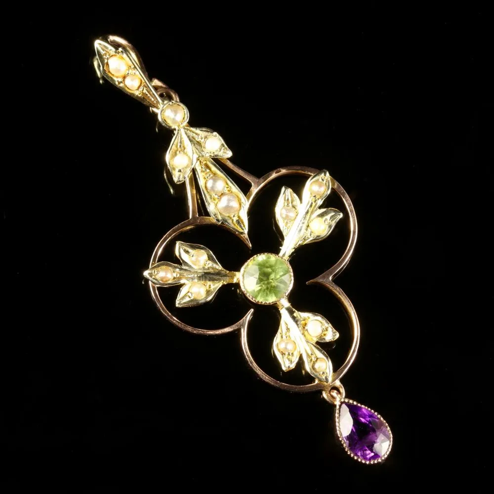 Victorian Suffragette 9Ct Pendant Circa 1900