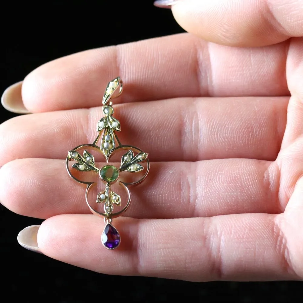 Victorian Suffragette 9Ct Pendant Circa 1900