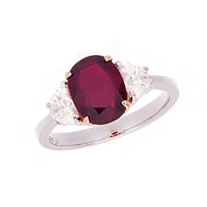 Vivid Red Ruby Ring